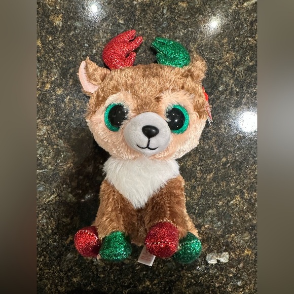 Nwt Ty Beanie Boos “Kinley” the reindeer - Picture 2 of 5